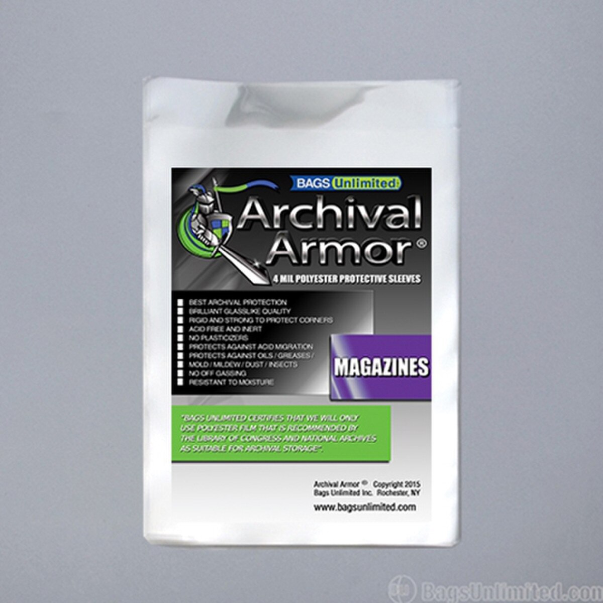 POLYESTER (Mylar) Sleeve 4mil with